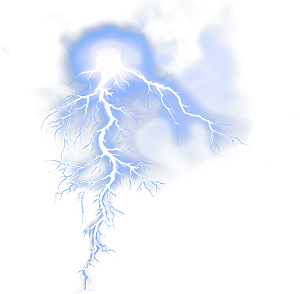 Electric_ Blue_ Lightning_ Display PNG Image