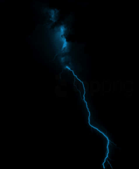 Electric_ Blue_ Lightning_ Strike PNG Image