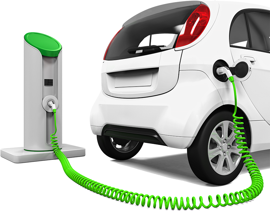 Electric Car Charging Station PNG Image