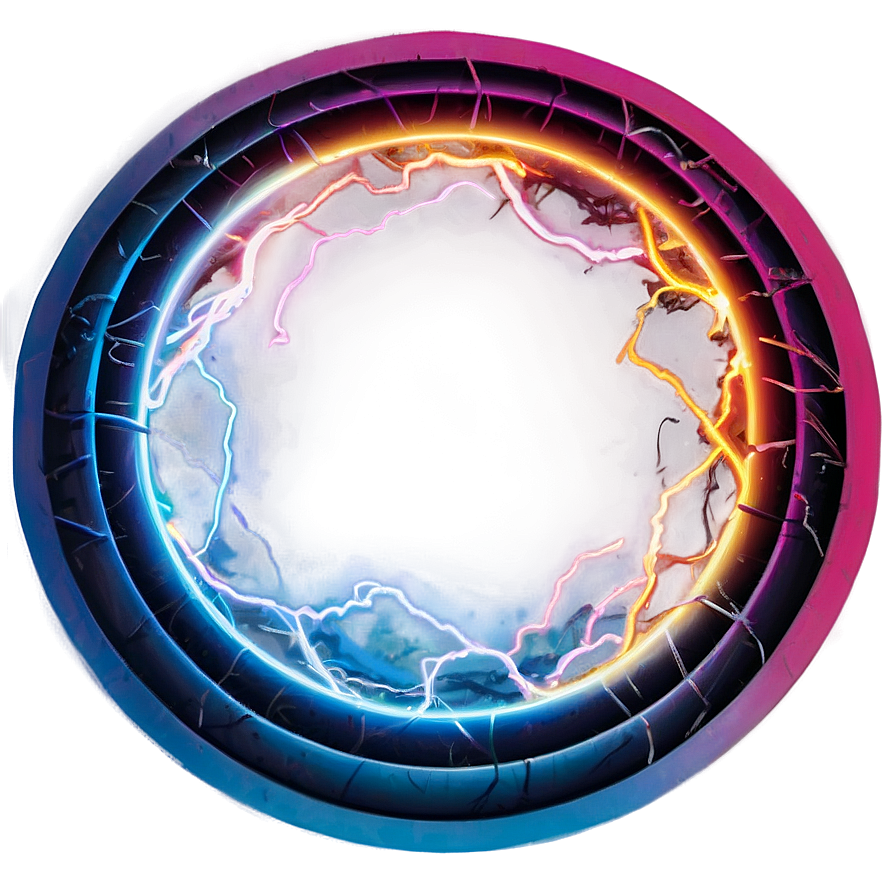 Electric Circle Glow Png Lcj14 PNG Image