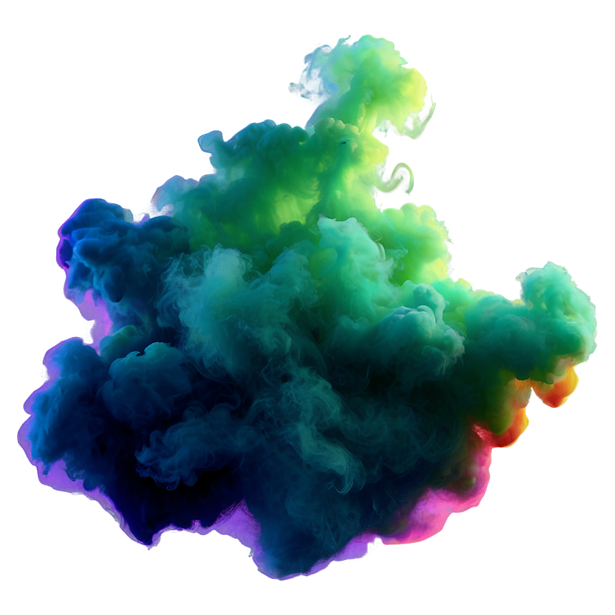 Electric Color Smoke Png Qch PNG Image