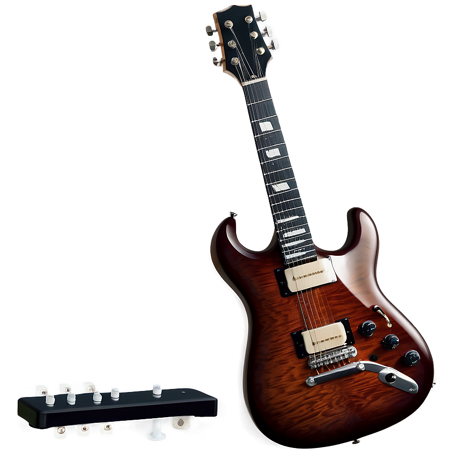 Electric Guitar And Pedals Png 72 PNG Image