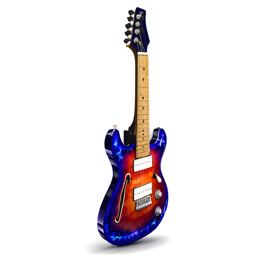 Electric Guitar On Stage Png Hti PNG Image