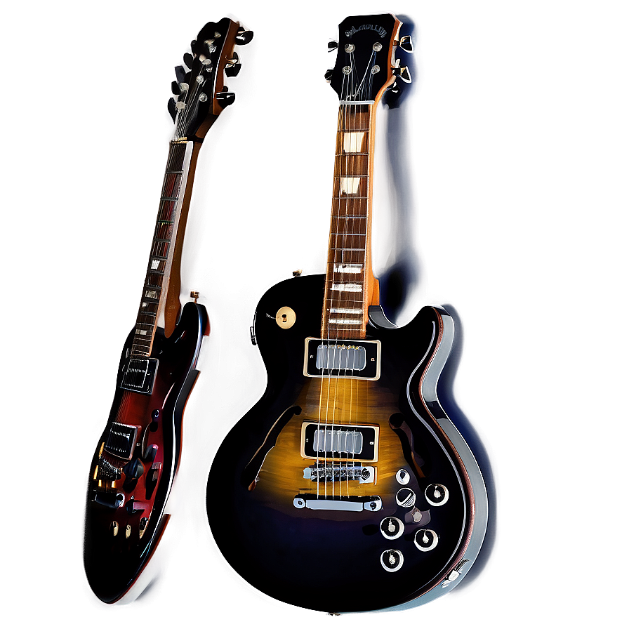 Electric Guitar Sticker Png Yrb84 PNG Image