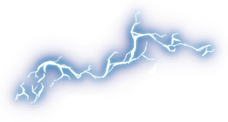 Electric Lightning Bolt Illustration PNG Image