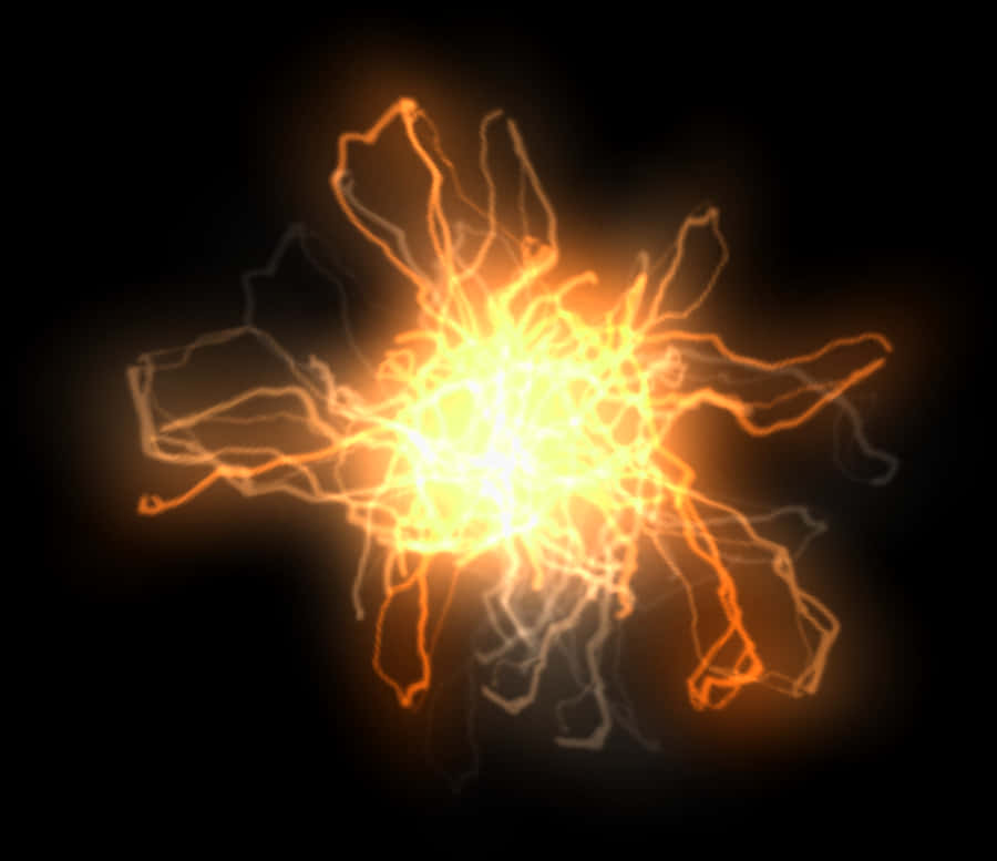 Electric Plasma Explosion PNG Image