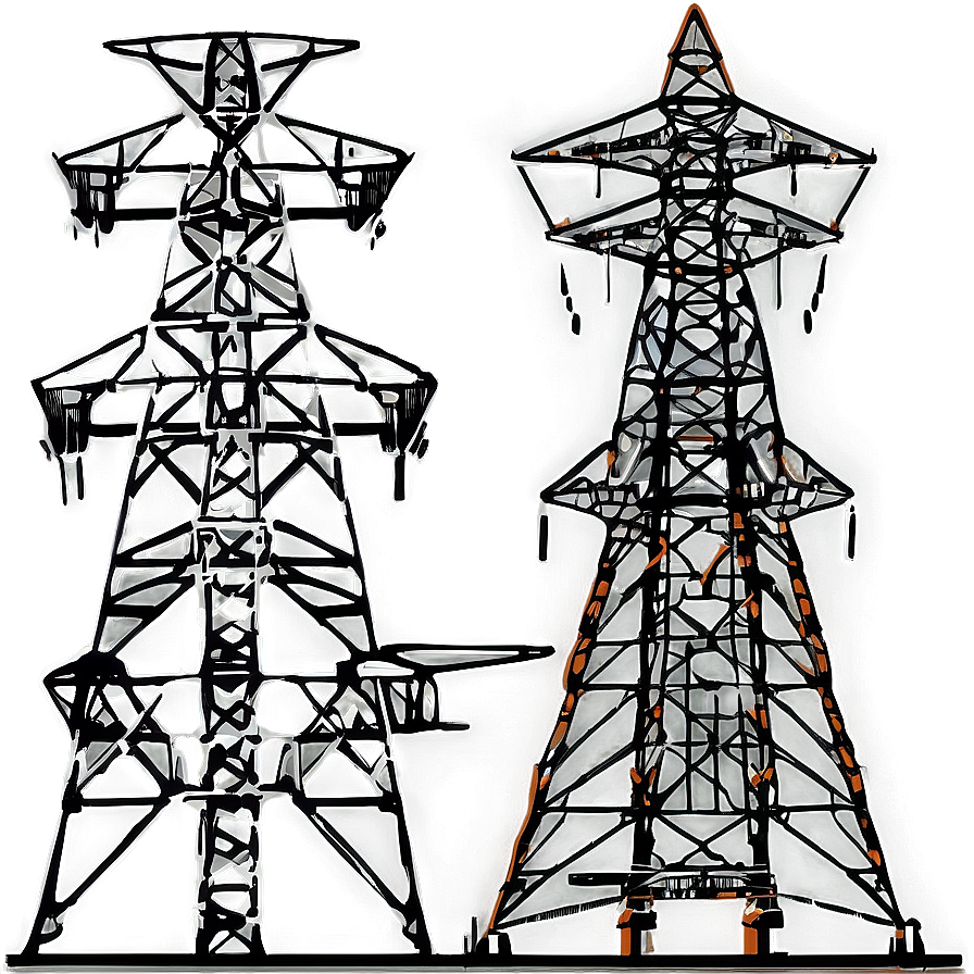 Electric Pylon Networks Png Ruc PNG Image