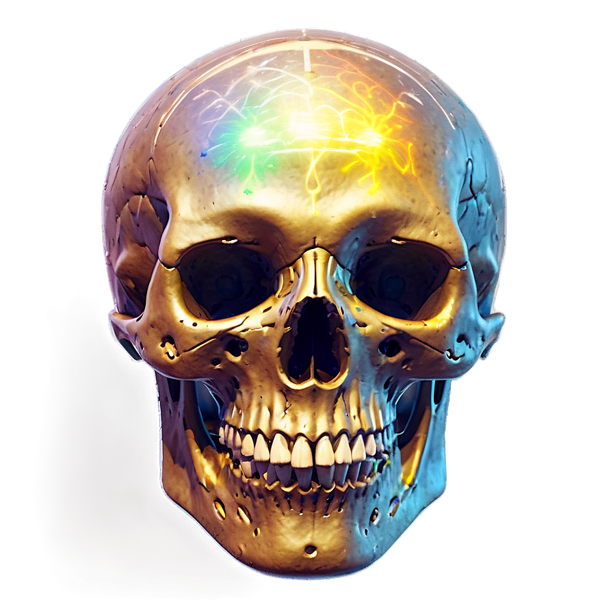 Electric Skull Visualization Png D PNG Image