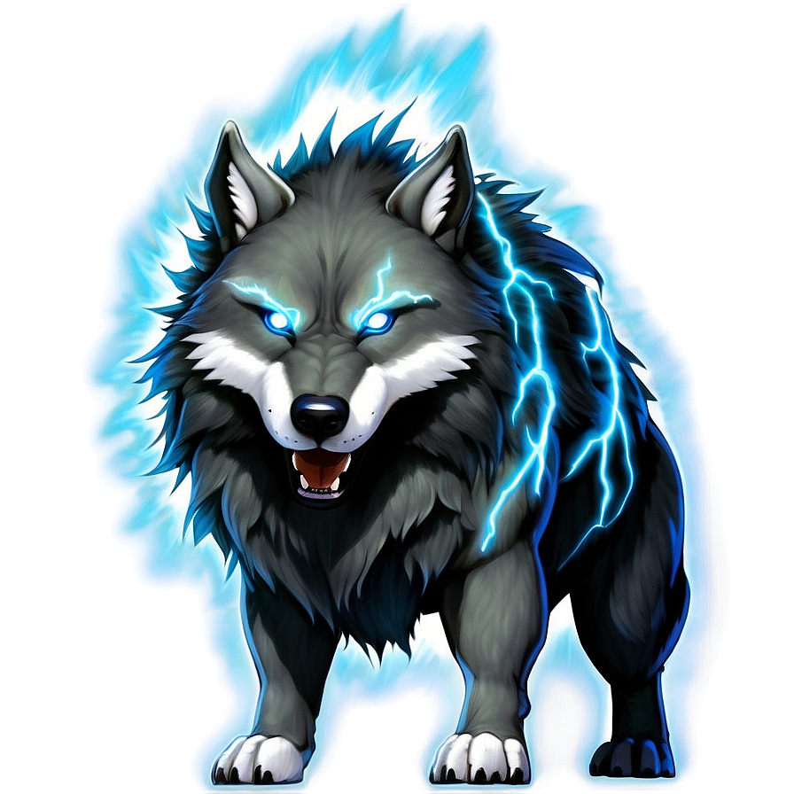 Electric Spark Wolf Png Exc11 PNG Image