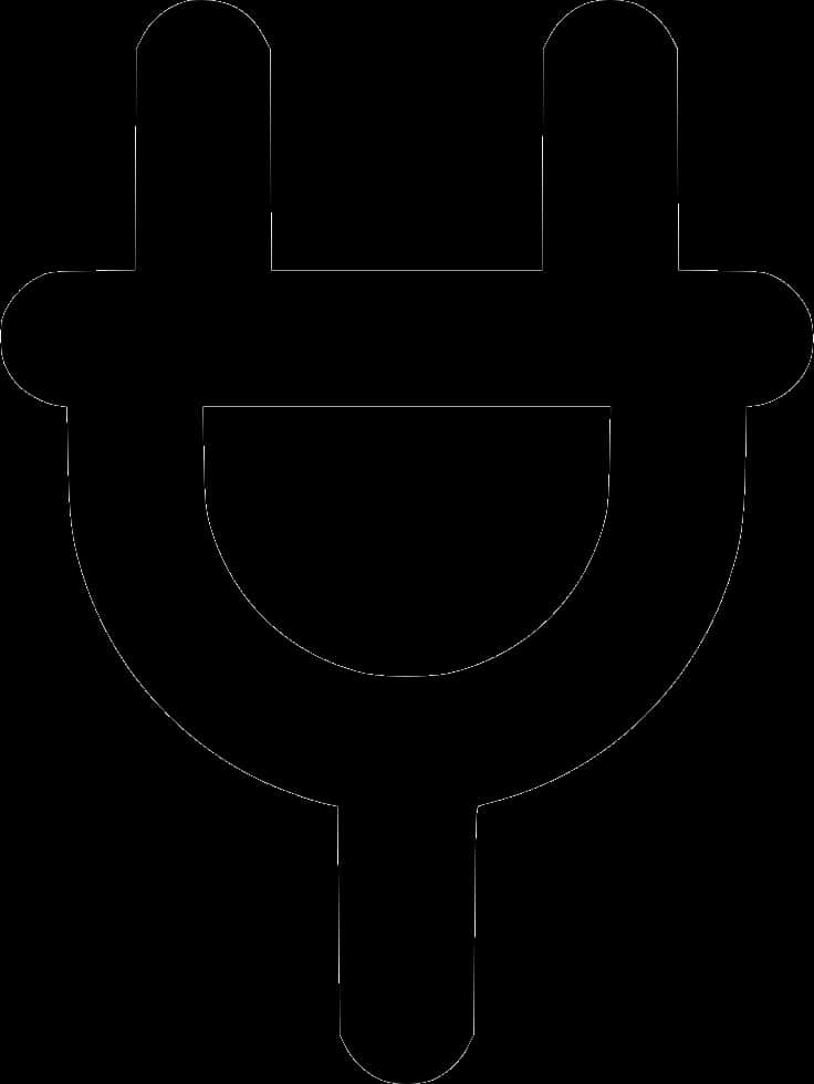 Electrical Plug Silhouette PNG Image