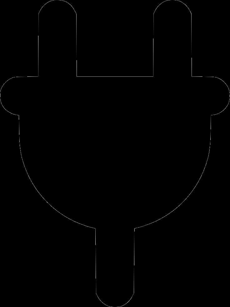 Electrical Plug Silhouette PNG Image