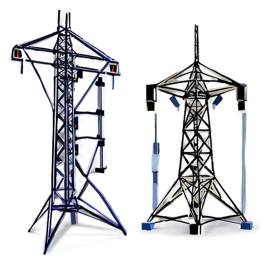 Electricity Grid Towers Png 06282024 PNG Image