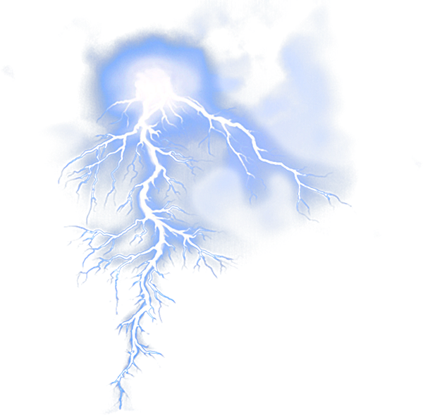 Electrifying_ Blue_ Lightning_ Display PNG Image