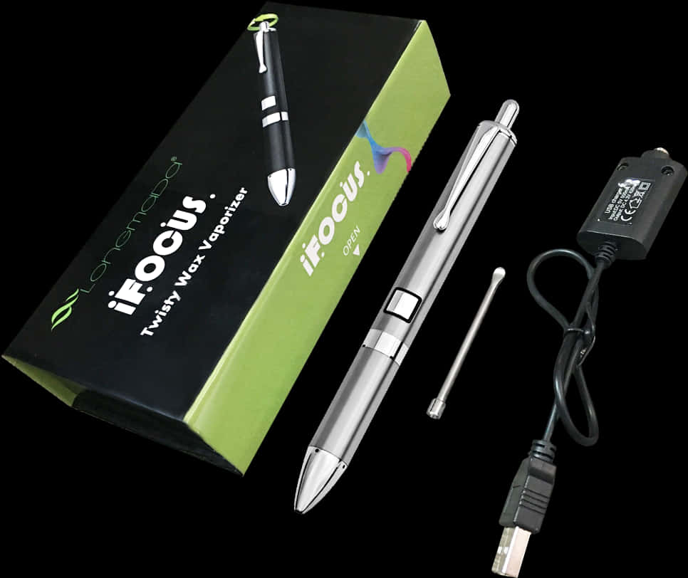 Electronic Vaporizer Penand Accessories PNG Image