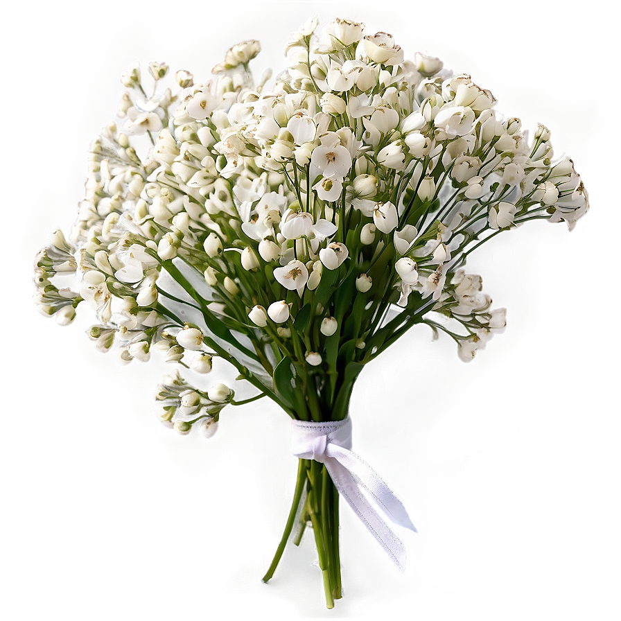 Elegant Baby's Breath Spray Png 60 PNG Image