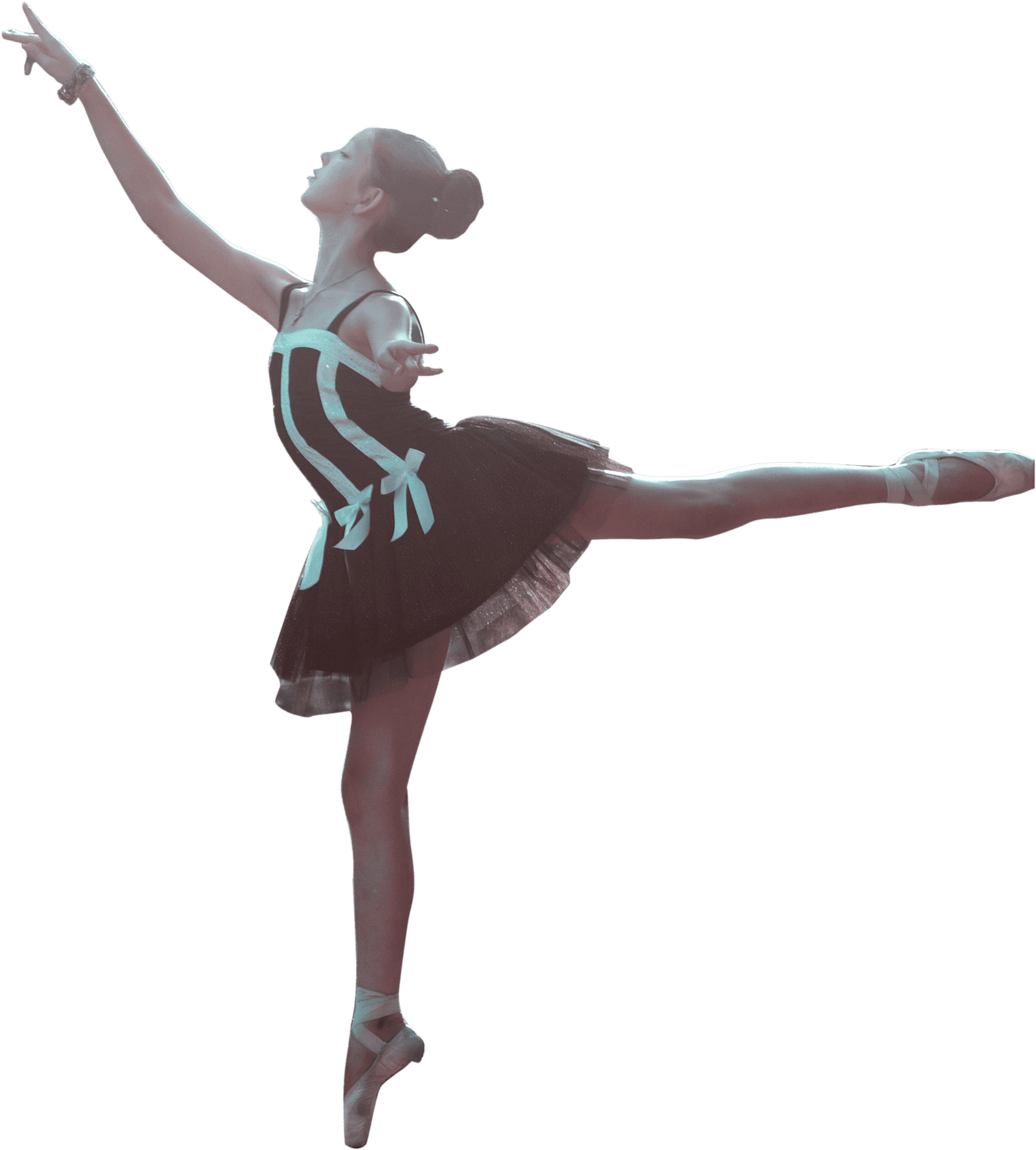 Elegant Ballet Dancer Pose PNG Image