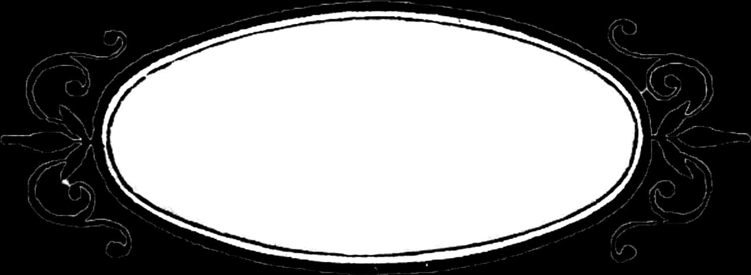 Elegant Black Frame Design PNG Image