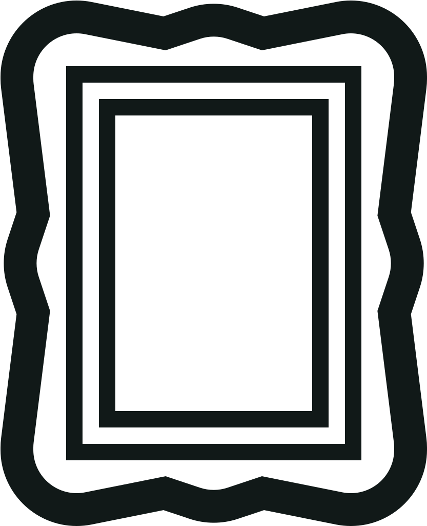 Elegant Black Frame Design PNG Image