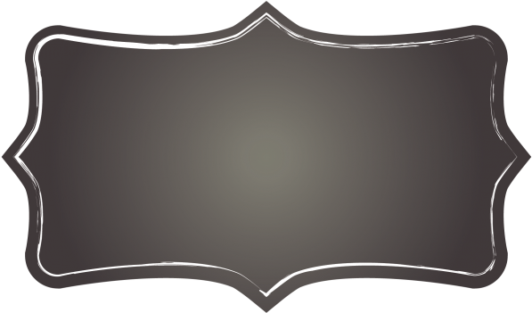 Elegant Blank Chalkboard Design PNG Image