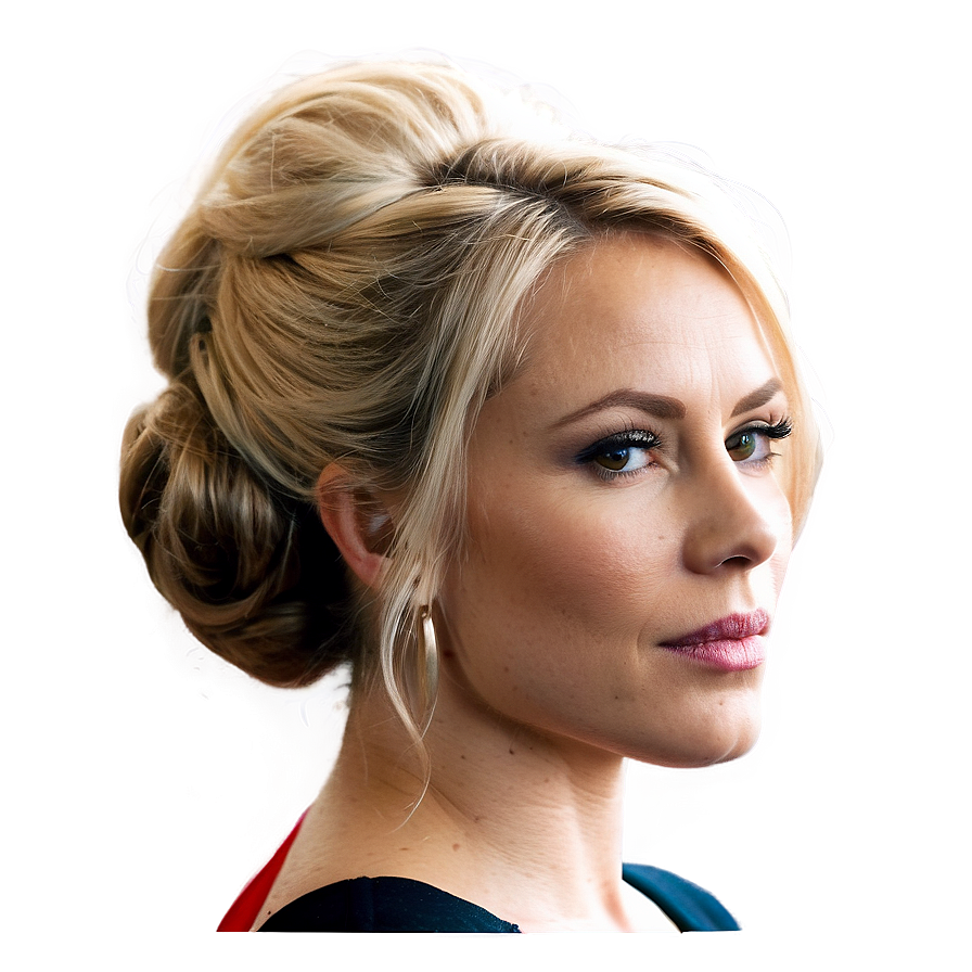 Elegant Blond Hair Updo Png 45 PNG Image