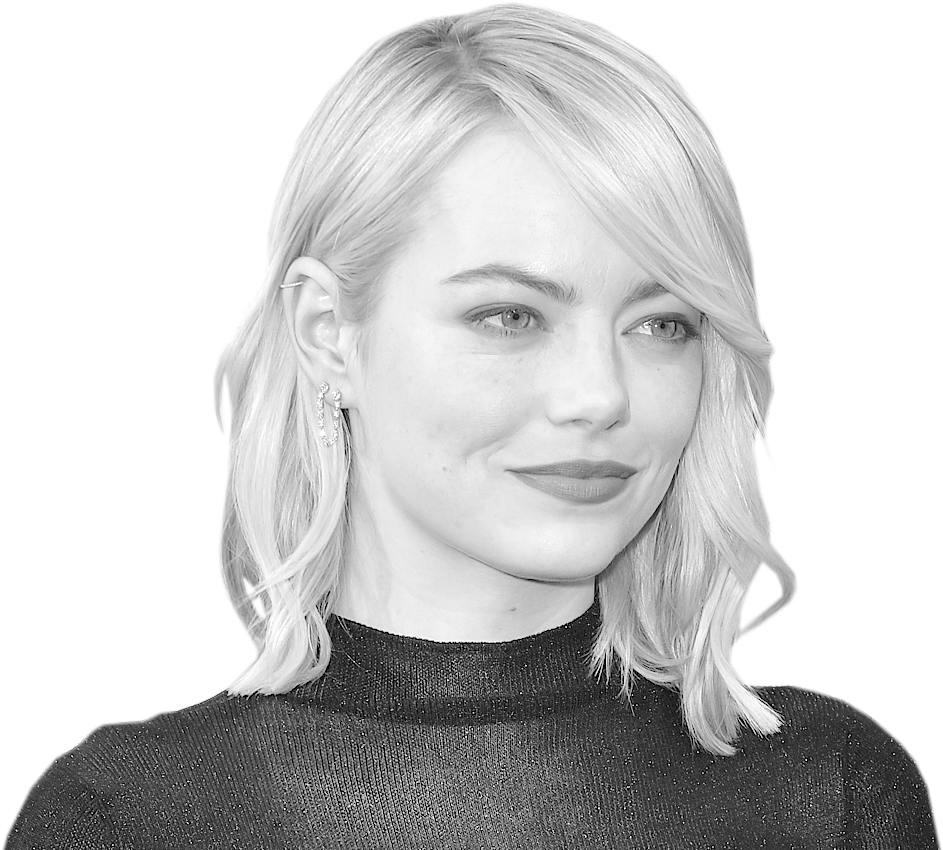 Elegant Blonde Woman Portrait PNG Image