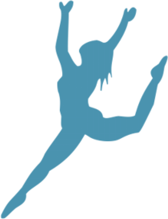 Elegant_ Blue_ Dancer_ Silhouette PNG Image