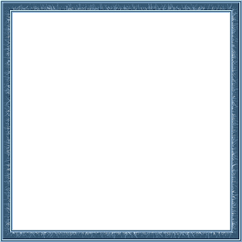 Elegant Blue Frame PNG Image