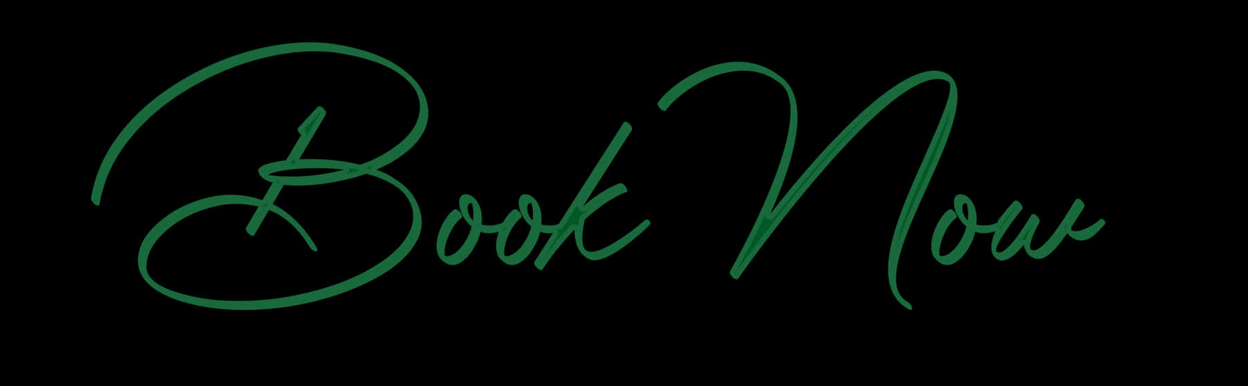 Elegant Book Now Calligraphy PNG Image