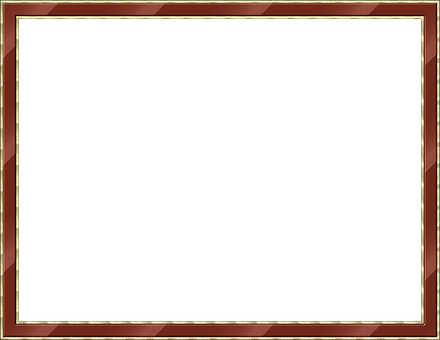 Elegant Brown Gold Frame PNG Image