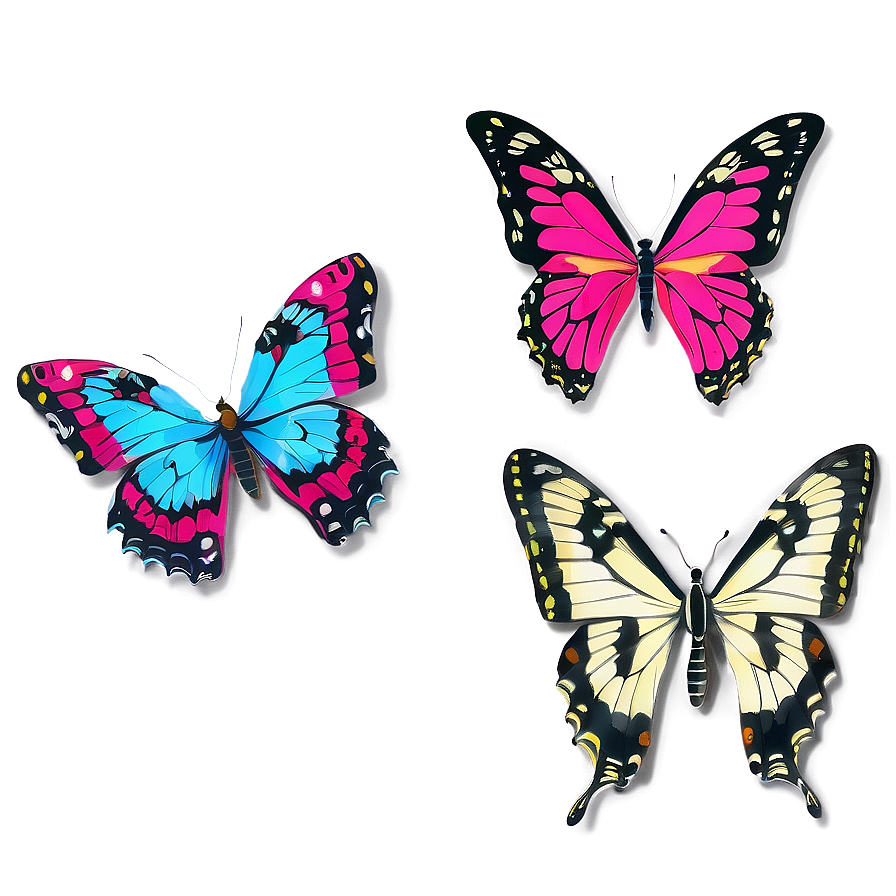 Elegant Butterflies Png Nos69 PNG Image