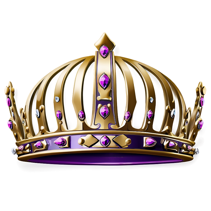 Elegant Cartoon Crown Png 7 PNG Image