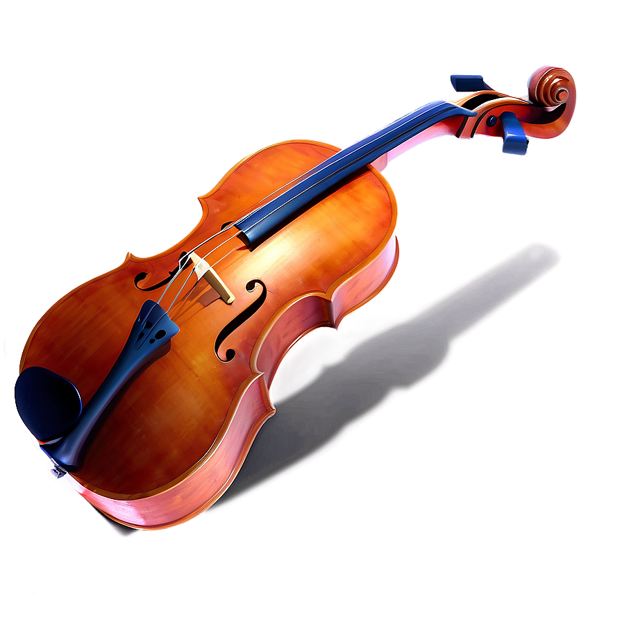 Elegant Cello Design Png Hpf PNG Image