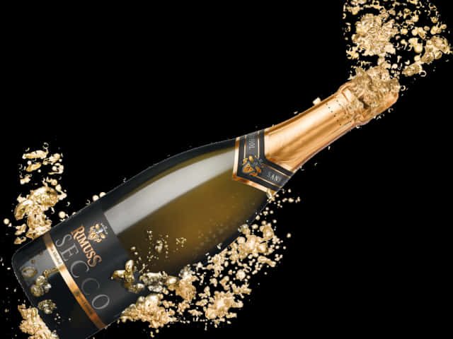 Elegant Champagne Celebration PNG Image