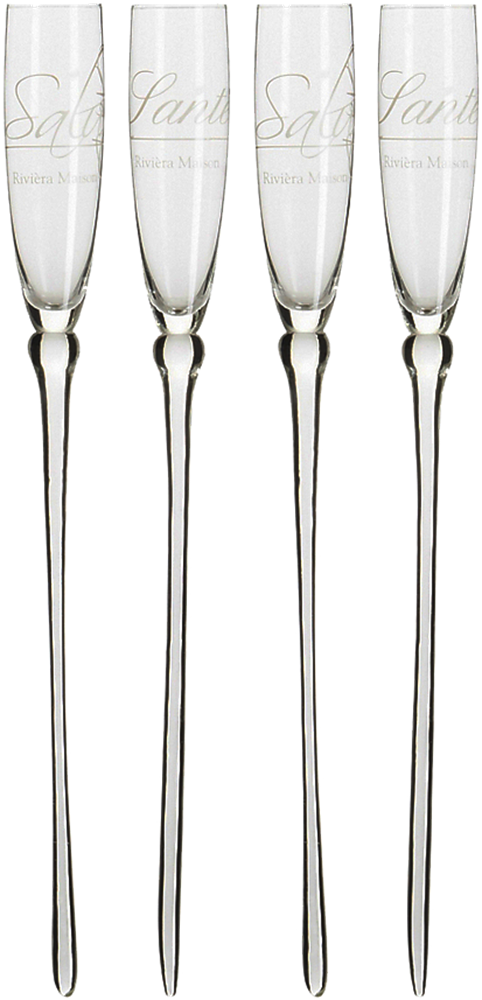 Elegant Champagne Flutes Row PNG Image