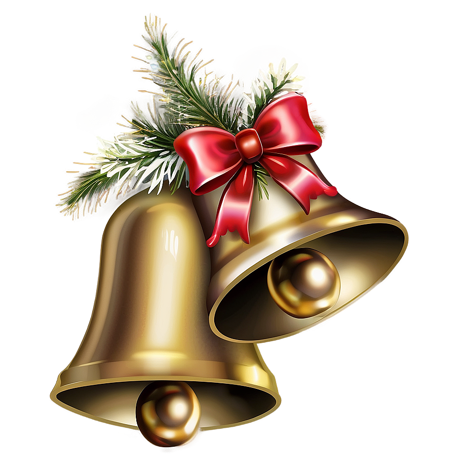 Elegant Christmas Bells Png 06122024 PNG Image