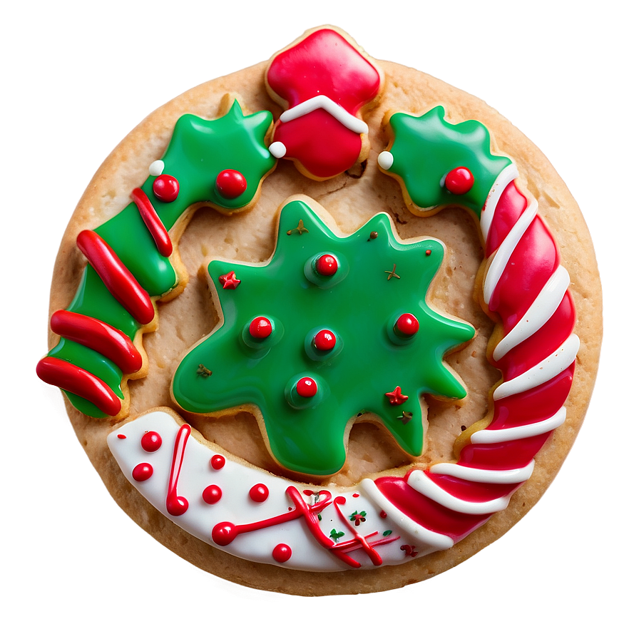 Elegant Christmas Cookie Presentation Png Rpr PNG Image