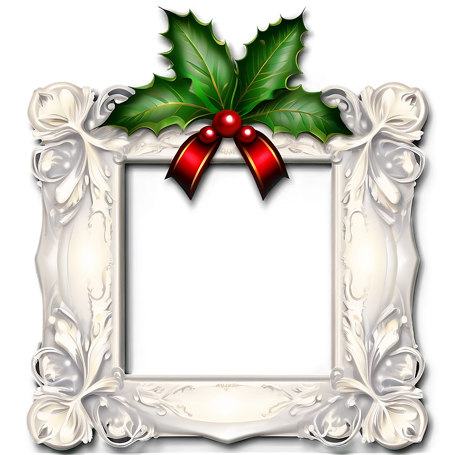 Elegant Christmas Frame Png Bpi PNG Image