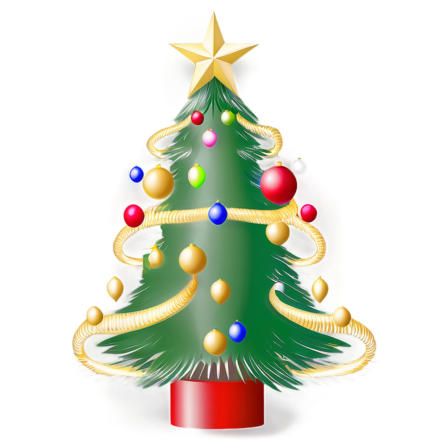 Elegant Christmas Tree Transparent Png Bnu46 PNG Image