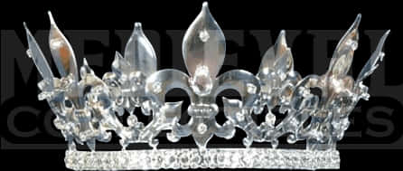 Elegant Crystal Crown Design PNG Image