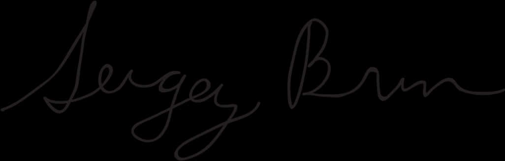 Elegant Cursive Signature PNG Image