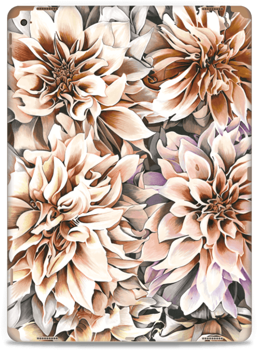 Elegant Dahlia Artwork PNG Image