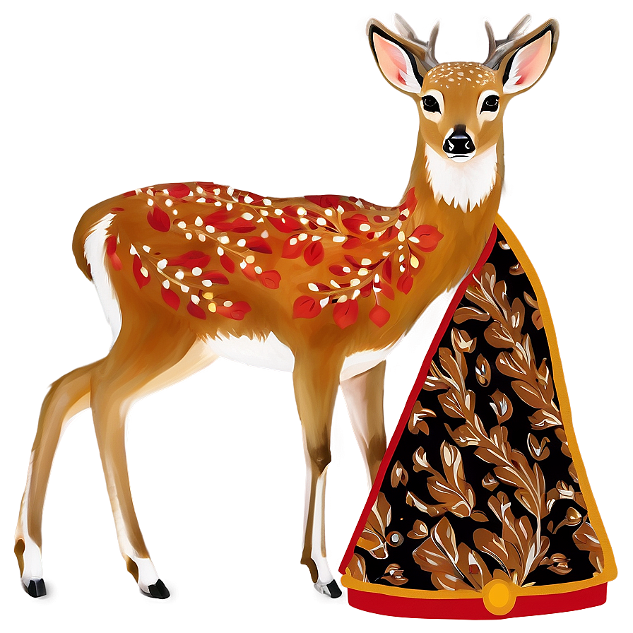 Elegant Deer Fashion Png 05062024 PNG Image