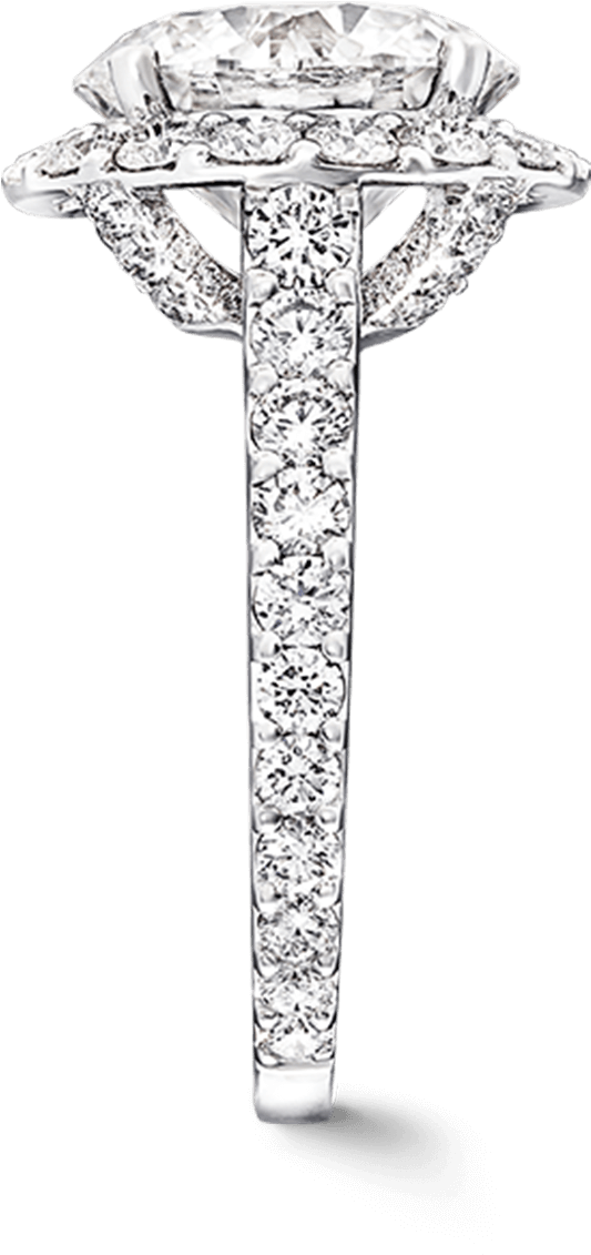 Elegant Diamond Engagement Ring PNG Image