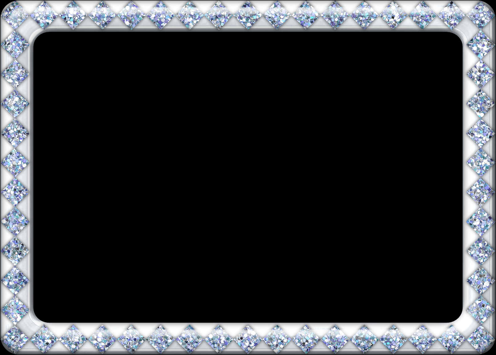 Elegant Diamond Frame Design PNG Image