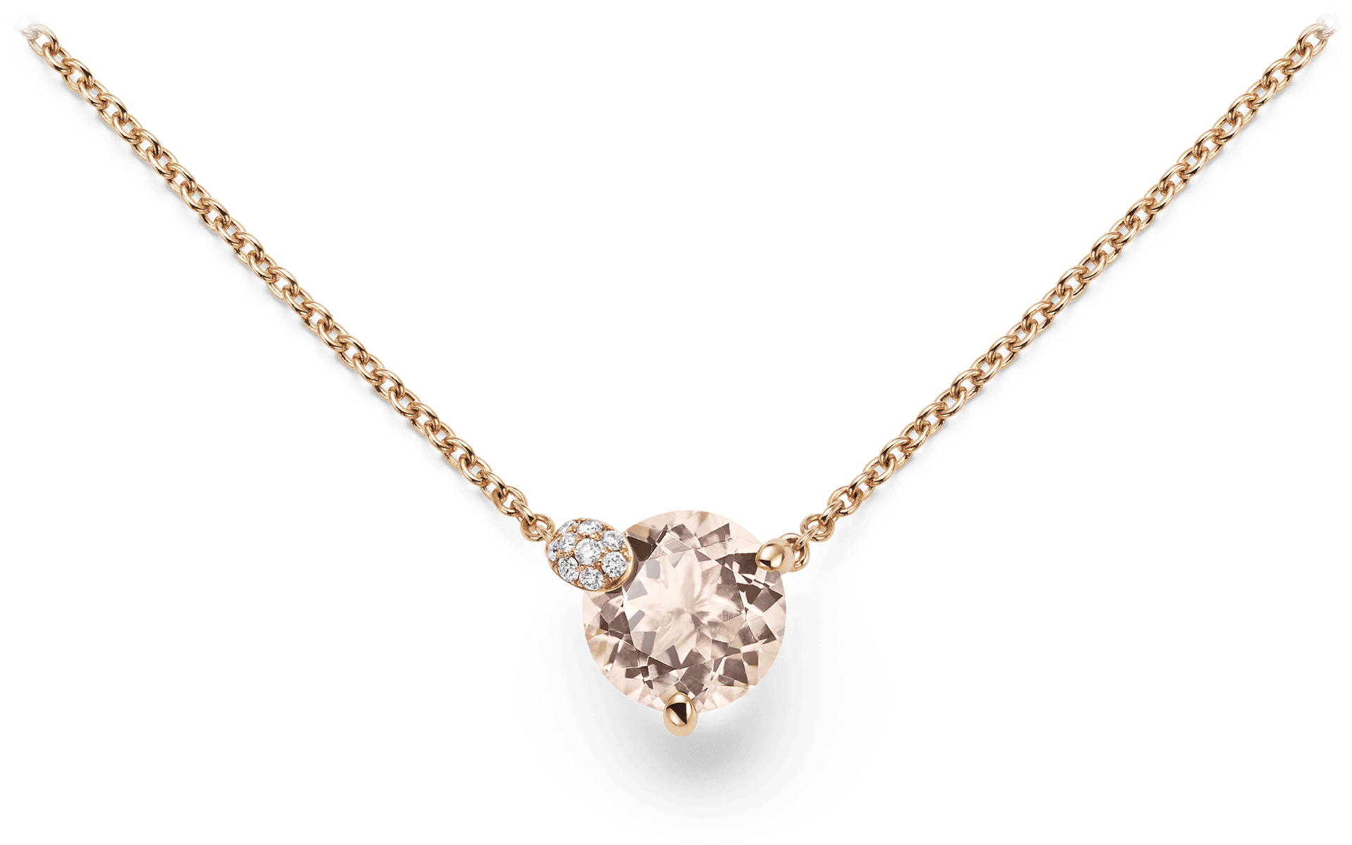 Elegant Diamond Pendant Necklace PNG Image