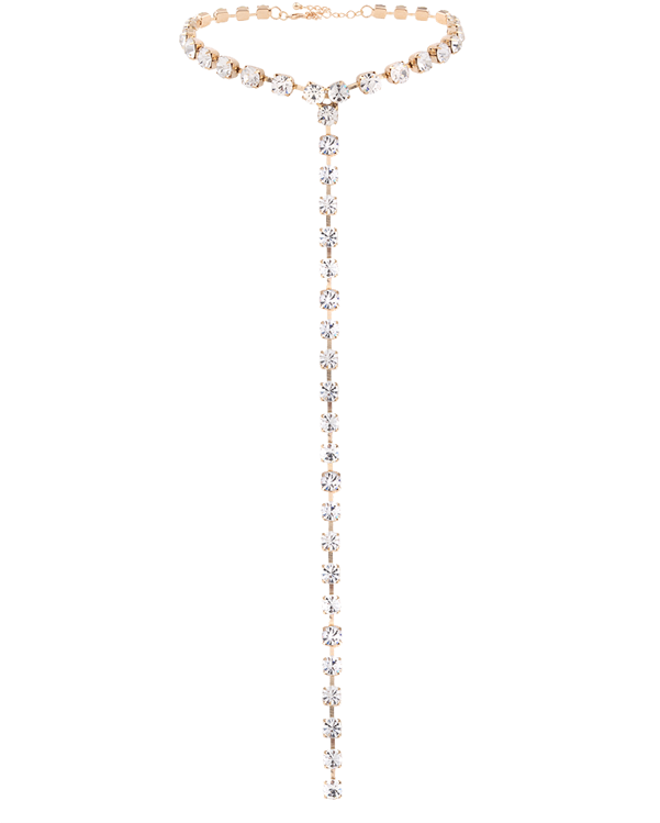 Elegant Diamond Tennis Necklace PNG Image