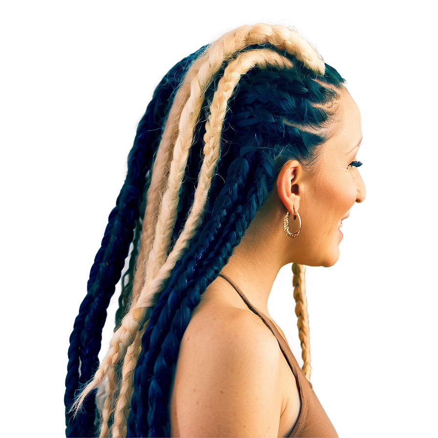 Elegant Dreads Hairstyling Png 05242024 PNG Image