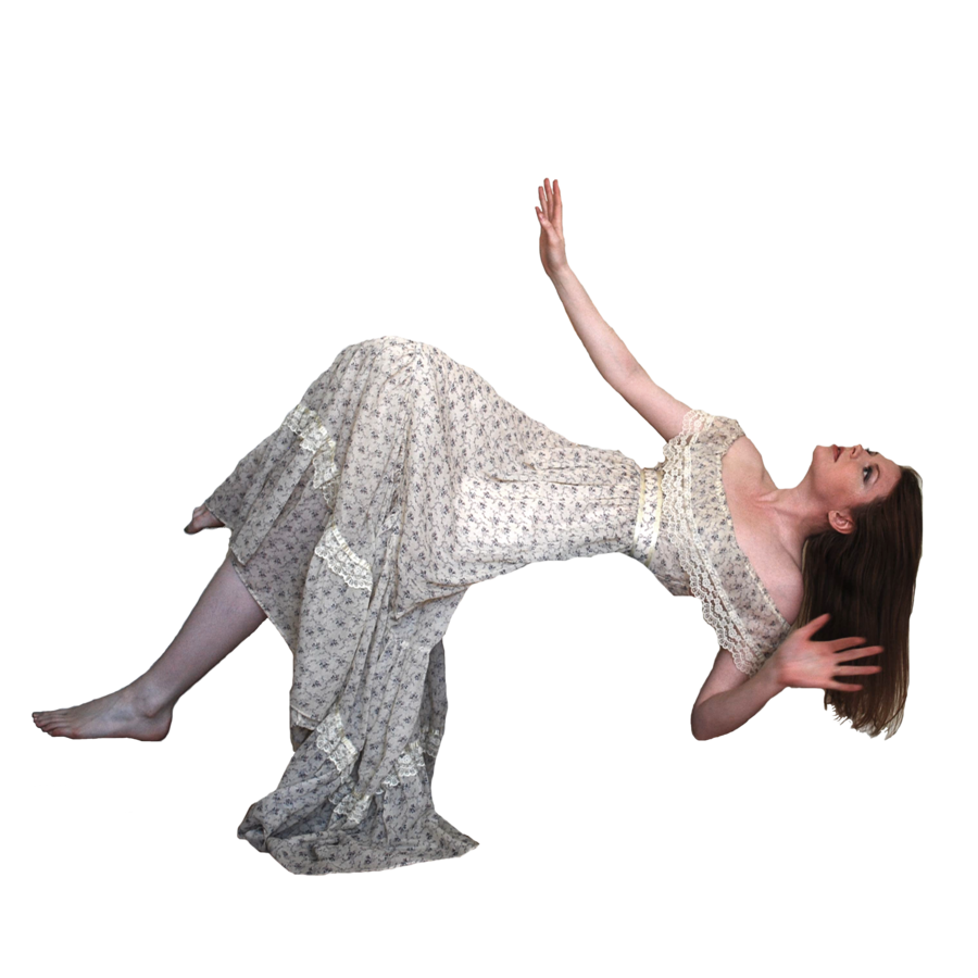 Elegant Fall Graceful Pose PNG Image