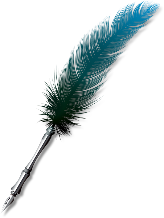 Elegant Feather Pen.png PNG Image