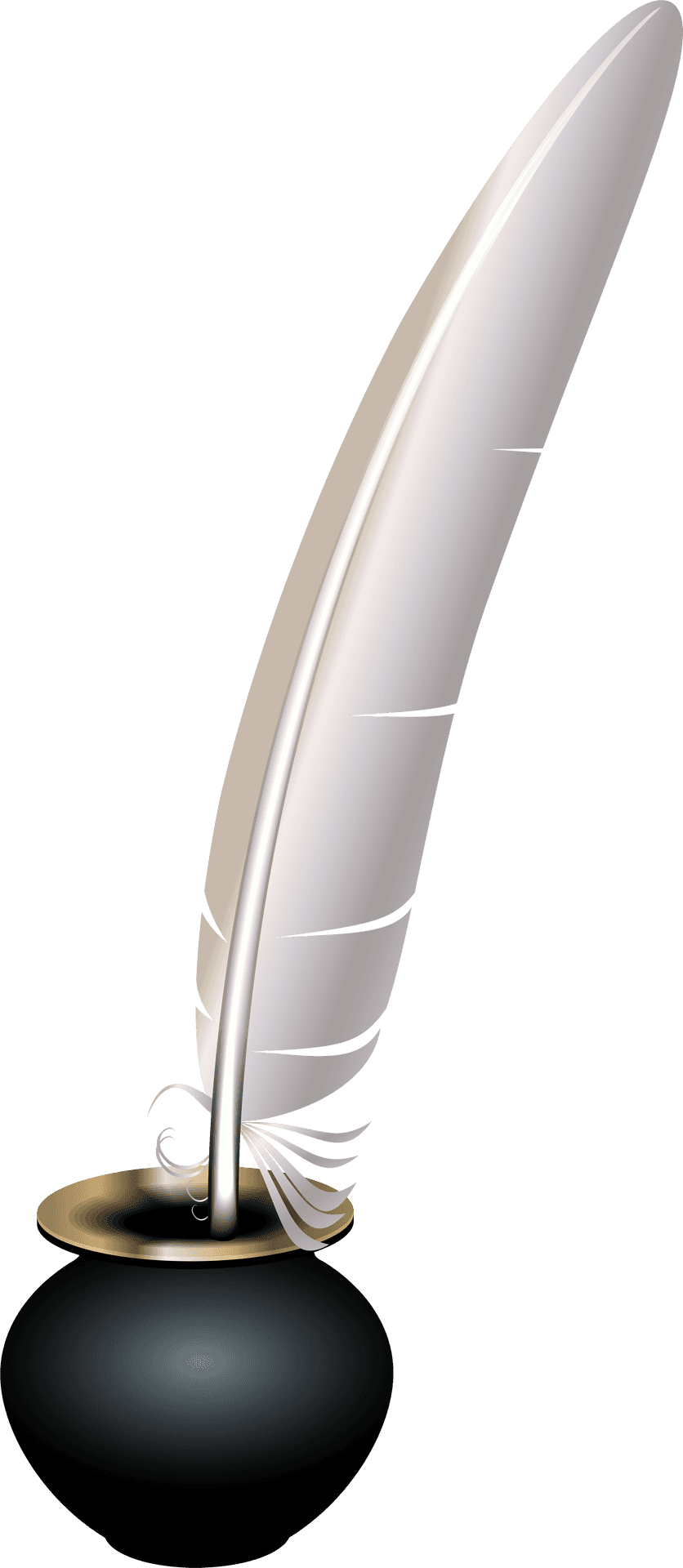 Elegant Feather Penon Stand PNG Image